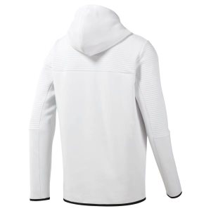 Bluza Z Kapturem Męskie Reebok Thermowarm Control Białe PL 74JQHFB